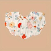 Resim Bej Pamuk Yumuşak Bebek Baskı Önlükler Düz Renk Bebek Önlüğü Yenidoğan Geğirme Bezleri Bandana Eşarp Çocuklar Erkek Kız Besleme Tükürük Havlusu Bej 