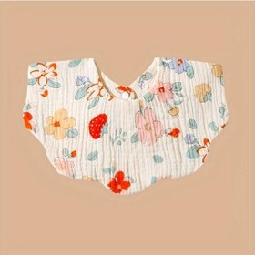 Resim Bej Pamuk Yumuşak Bebek Baskı Önlükler Düz Renk Bebek Önlüğü Yenidoğan Geğirme Bezleri Bandana Eşarp Çocuklar Erkek Kız Besleme Tükürük Havlusu Bej 