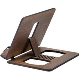 Resim hü ma tasarım ve aksesuar Ahşap Tablet Telefon Tutucu Ayarlanabilir Kitap Okuma Sehpası Standı Rahle 