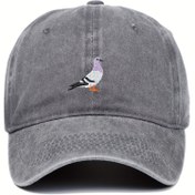 Resim Kumru Su Yıkanmış Beyzbol Şapkası 