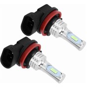 Resim Moveevo H8/h11 80w 8000k Buz Mavi Led Fari Ampülü, 12-24v Evrensel, Csp Işık Taneleri, Hızlı Tepki, Kolay Kurulum 2 Adet 