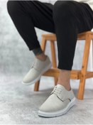 Resim aradimtaradim BA0003 Bağcıklı Klasik Spor Keten Beyaz Taban Casual Erkek Ayakkabı 