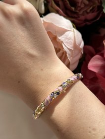 Resim Mor Mineli Kelepçe Bileklik 