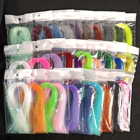 Resim Tika Spor 10 Paket Flash Line Fly Bağlama Malzemeleri - 5g Çok Renkli Dayanıklı Yemler ve Akıntılar için Geliştirilmiş Fly Balıkçılığı Bağlantıları, Tatiller ve Hediyeler için Mükemmel, Tatil Hediye Ürünleri, Canlı Bağlantılar, Yüksek Kaliteli Bağlantılar 