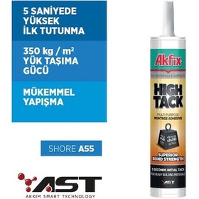 Resim Akfix High Tack Ast Montaj Yapıştırıcı Beyaz 290Ml 