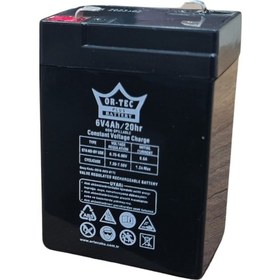 Resim Ortec Black 6v 4 Ah Bakımsız Akü 2024 Üretim 
