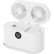 Resim Wt-818 Çift Yapraklı Sprey Dijital Gösterge Gece Lambası Fan Pembe 0960 Beyaz 