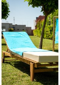 Resim Menderes Home Cotton Collection Bukle Plaj Havlusu Çark Turkuaz 