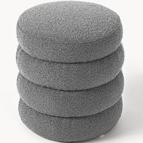 Resim Most Twister Puf 17 Gri Bukle Kumaş Evinize Teslim 