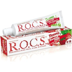 Resim Rocs Teen 8-18 Yaş Yaban Çileği Tadında Diş Macunu - 74 G 