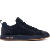Resim Derimod Erkek Lacivert Bağcıklı Nubuk Deri Sneaker,Kışlık Spor Ayakkabı 25WFD6970V3 
