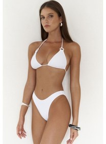 Resim Mai Collection Mai Studios Co. Samudra Düz Kesim Beyaz Bikini Altı Beyaz 