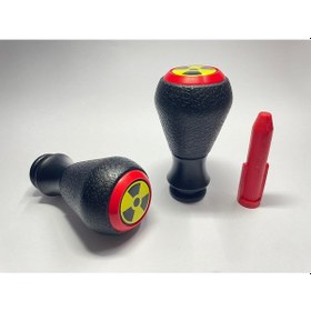 Resim Unıversal Vites Topuzu - Bey126-ap-siyah Gövde Kırmızı Kapak Tehlike 