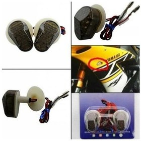 Resim Yamaha R6- R1 - R25 Gömme Sinyal Füme Cam Sarı Yanar Arasmoto 