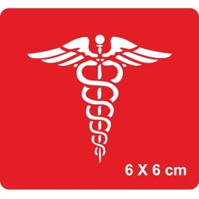Resim Tıp Sembolü-caduceus Kadüse Tattoo Geçici Dövme Şablonları Kına Kalıpları 