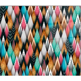 Resim Olinpa Cam Ocak Arkası Koruyucu | Renkli Desen 