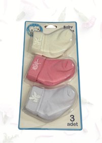 Resim Akface Arı Aksesuarlı 3'lü Paket Bebek Çorabı 