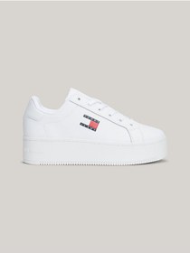 Resim Tommy Hilfiger (NEW) TJW FLATFORM CUPSOLE ESS Kadın Beyaz Sneaker EN0EN02518YBS 