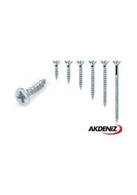 Resim Akdeniz Sunta Vidası 3,5x20 25 Adet 1 Adet Bits Ucu Hediyeli 1 