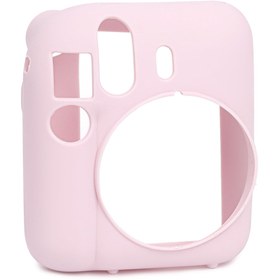 Resim Fujifilm Instax Mini 12 Pembe Fotoğraf Makinesi - 10'lu Film - Kıskaçlı Resim Standı ve Silikon Kılıf Seti 