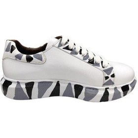 Resim King Shoes Büyük Numara Beyaz Erkek Ayakkabı Beyaz 