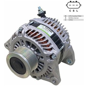 Resim 12v Alternatör Dinamo Mıtsubıshı Tipi 150 A 3 Fiş C-s-l Nıssan Navara D40-patfınder R51 