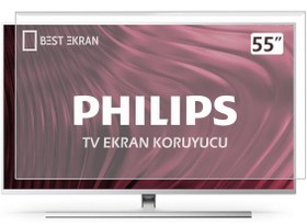 Resim Philips 55PUS8808 TV EKRAN KORUYUCU - Philips 55\ inç 139 cm Ekran Koruyucu ambilight 
