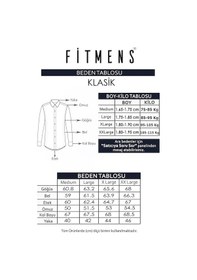 Resim Erkek Klasik Uzun Kol Jakar Desenli Hediye Kutulu Gömlek - Açık M Açık Mavi 