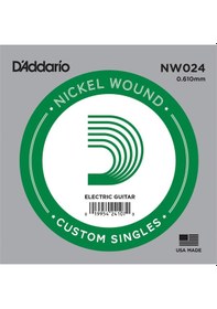 Resim D'addario Nw024 .024 Elektro Ve Akustik Gitar Tek Tel 