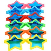 Resim Büyük Yıldız Parti Gözlüğü Karışık 12 Adet 1 