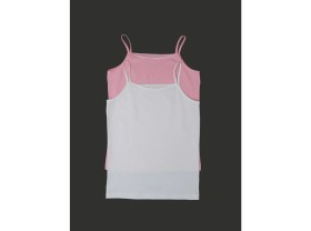 Resim Blackspade Kız Çocuk Atlet 2'li Paket 1296 - Pembe Beyaz 