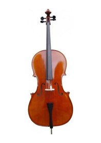 Resim Valeria 4/4 Tamboy Parlak Cila Hareli Çello Seti-kılıf-yay-reçine 