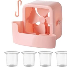 Resim Gateesat Pembe 6lı Taşınabilir Fan Aksesuar Seti Hızlı Soğutma Elektriksiz Buz Tüpü 