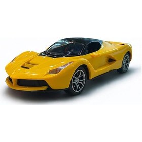 Resim 1:16 Ölçekli Uzaktan Kumandalı Lüks Spor Araba - 27 Mhz, Işıklı, Açılabilir Kapı, Çocuk Oyuncak Araba Sarı 