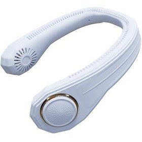 Resim Taşınabilir Boyun Fanı Usb Şarj Edilebilir Kanatsız 079z01 Beyaz 