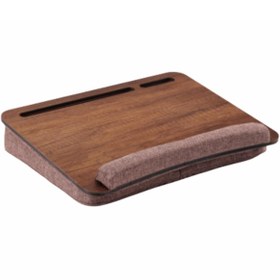 Resim Delixa Vigo Wood-LS013 Minderli Laptop Sehpası (Ceviz) 