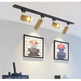 Resim Mylights Modern 1 Mt 4 Lü Ray Spot Hareketli Aydınlatma Gün Işığı Led Ampullüdür 
