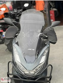 Resim Honda Pcx 125 ,150 Ön Siperlik Camı Montaj Aparatlı 75cm Uzun Tur Camı Açık Füme 2021-24 Arasmoto 