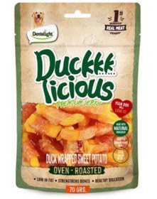 Resim Dentalight Tatlı Patates Sarılı Ördek Köpek Ödül Maması 70 Gr 