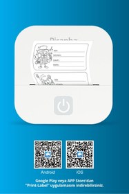 Resim Piranha 5510 Taşınabilir Label Printer & Mobil Etiket Yazıcı | 4 Rulo Hediye | Fotoğraf Baskı | Mobil App 