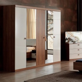 Resim Enza Home Mistral 5 Kapaklı Dolap 