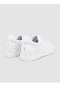 Resim Cabani %100 Hakiki Deri Beyaz Bağcıklı Erkek Spor Ayakkabı Beyaz 