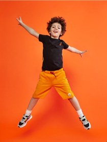 Resim Galatasaray Çocuk Şort C251055 Sarı - Kırmızı 