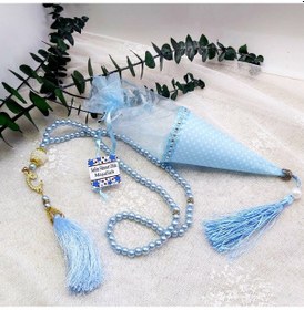 Resim Asetatlı Külah İncili Tesbihli Erkek Bebek Mevlüt Hediye 20 Adet 