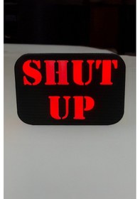 Resim Shut Up Tasarımlı Gece Lambası Dekoratif Aydınlatma Çok Renkli 