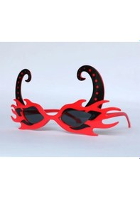 Resim Kırmızı Alevli Parti Gözlüğü 