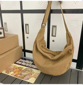 Resim Hocodo Unisex Büyük Kapasiteli Crossbody Okul Çantası - Öğrenci Ve Alışveriş İçin Mhakikadın Haki 