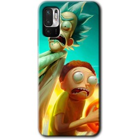 Resim Bera Aksesuar Poco M3 Pro Kılıf Hd Desen Baskılı Arka Kapak - Rick Morty 