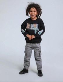 Resim Jack Lions Erkek Bebek Fresh Dokulu İnce Şardonlu 3 İplik Sweatshirt-14748 Siyah 