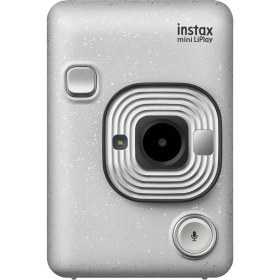 Resim Instax Mini Liplay Hybrid Stone White Fotoğraf Makinesi Hediye Seti 